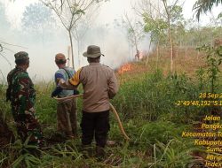 Polres Banyuasin Bersama Stakeholder Berhasil Padamkan Api di Desa Sungai Rengit