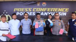 Waka Polres Banyuasin Pimpin Press Release Kasus Pembunuhan Berencana
